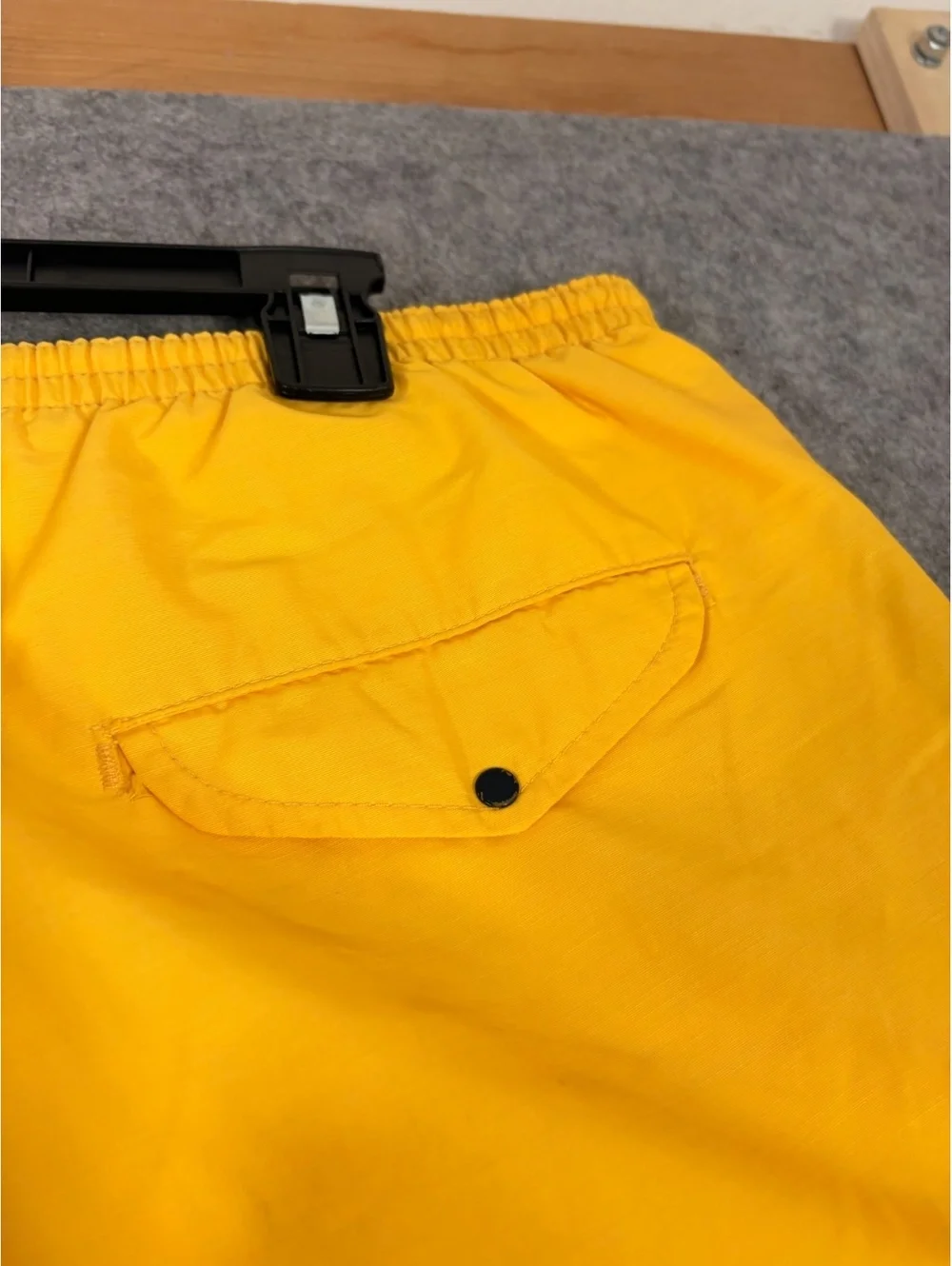 Vintage 80s Patagonia Baggies Shorts Mens L Yellow Outdoor Hiking Made in USA